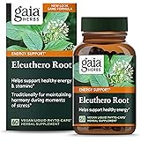 Gaia Herbs Eleuthero Root - Energy, Stamina & Mental Endurance Support - Eleuthero Root (Siberian Ginseng) Adaptogen Herbal S