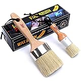 Chalk and Wax Paint Brush Furniture Set- Painting or Waxing - Milk Paint - Dark or Clear Soft Wax - Home Decor Cabinets Stenc