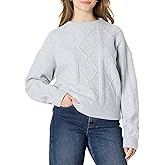 Amazon Essentials (Demi's Pick) Women's Relaxed-Fit Cable Crewneck Sweater