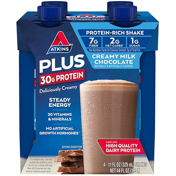 ATKINS, PLUS PROTEIN & FIBER HIGH PROTEIN SHAKE,...