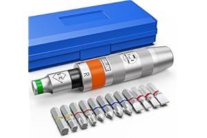 Arwealxs 13 Piece 3/8" Drive Manual Impact Driver, Reversible Hand Impact Screwdriver Set with Slotted, Hex, Phillips Bit Kit