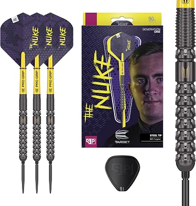 Target Darts Luke Littler G1 Steel Tip Swiss Point Darts 90% Tungsten 22G