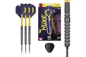 Target Darts Luke Littler G1 Steel Tip Swiss Point Darts, 90% Tungsten Dart, 22G/23G/24G | Generation 1 Steel Tip Dart, Playe