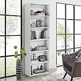 GRUSIGN 71" Tall 6-Tier Bookshelf, Large Open Display Bookcase with Ample Storage, Floor Standing Book Shelf for Living Room,