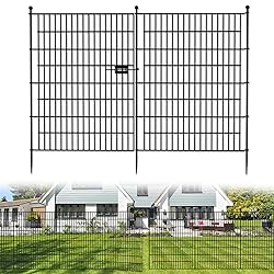 5 Panels with Lock No Dig Garden Fence for Yard