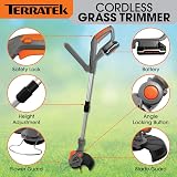 Terratek 20V Cordless Strimmer 2-in-1 with Battery Charger 12 Blades view 5