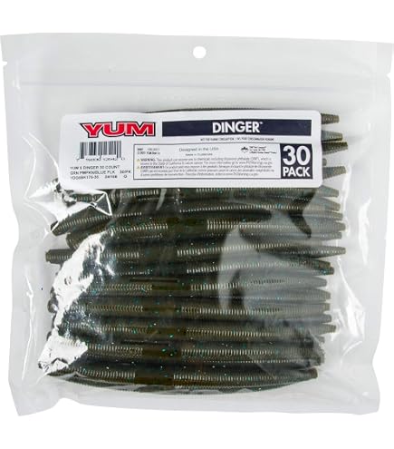 10 Stick Yamamoto Senko 5 Pollici, Zucca Verde Con Fiocco Rosso, Esca Soft Plastic Per Bass - Foto 4