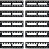 Risingsaplings 10pcs IC DIP Sockets DIP28 Solder Tail - 28-Pin 0.3