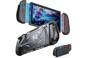 Switch 2 Protective Case, Dockable Hard PC Shell for Nintendo Switch 2 Console 2025, Full Protection Accessories with Adjusta