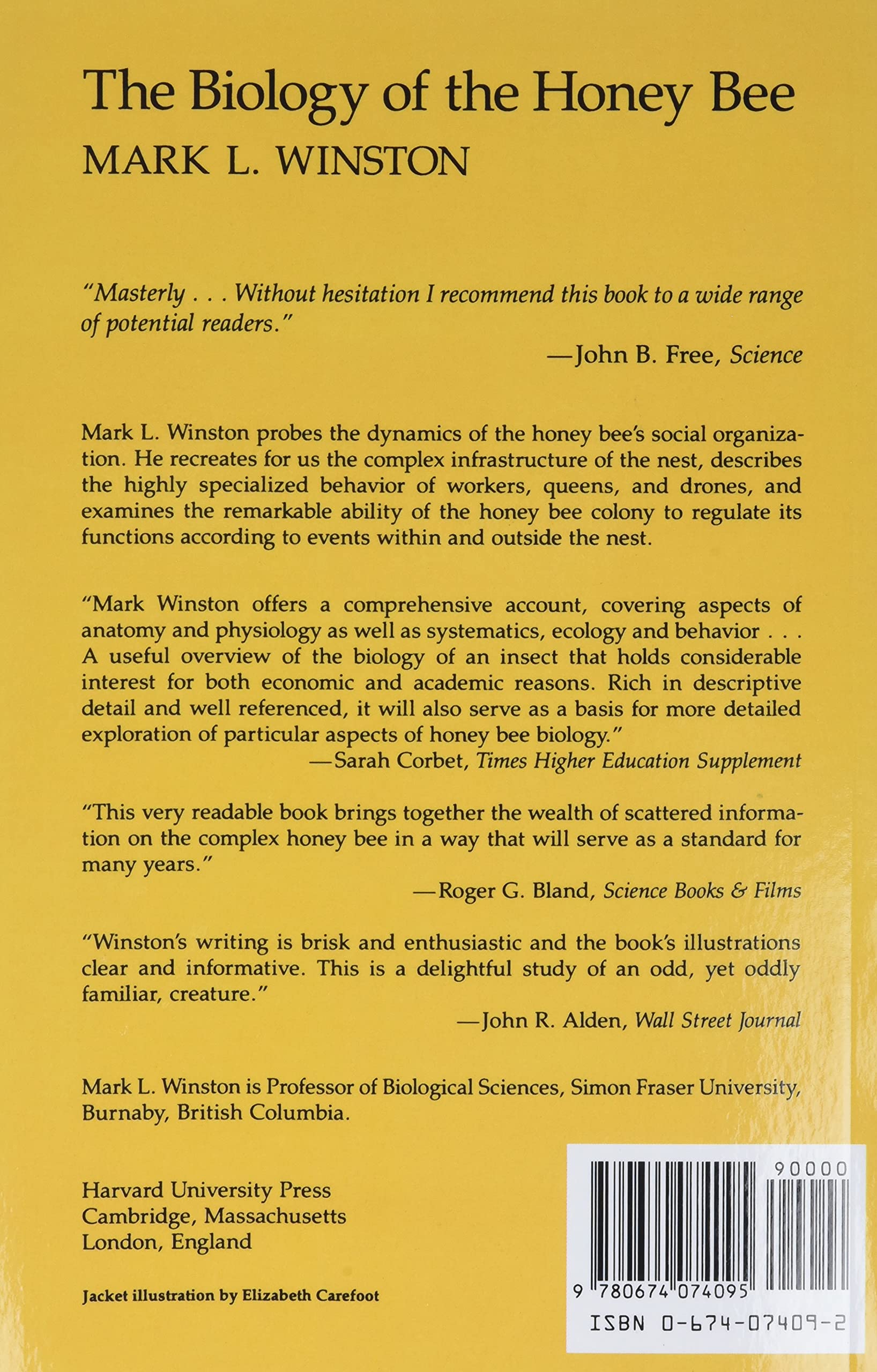 Amazon The Biology Of The Honey Bee Winston Mark L Biological Sciences