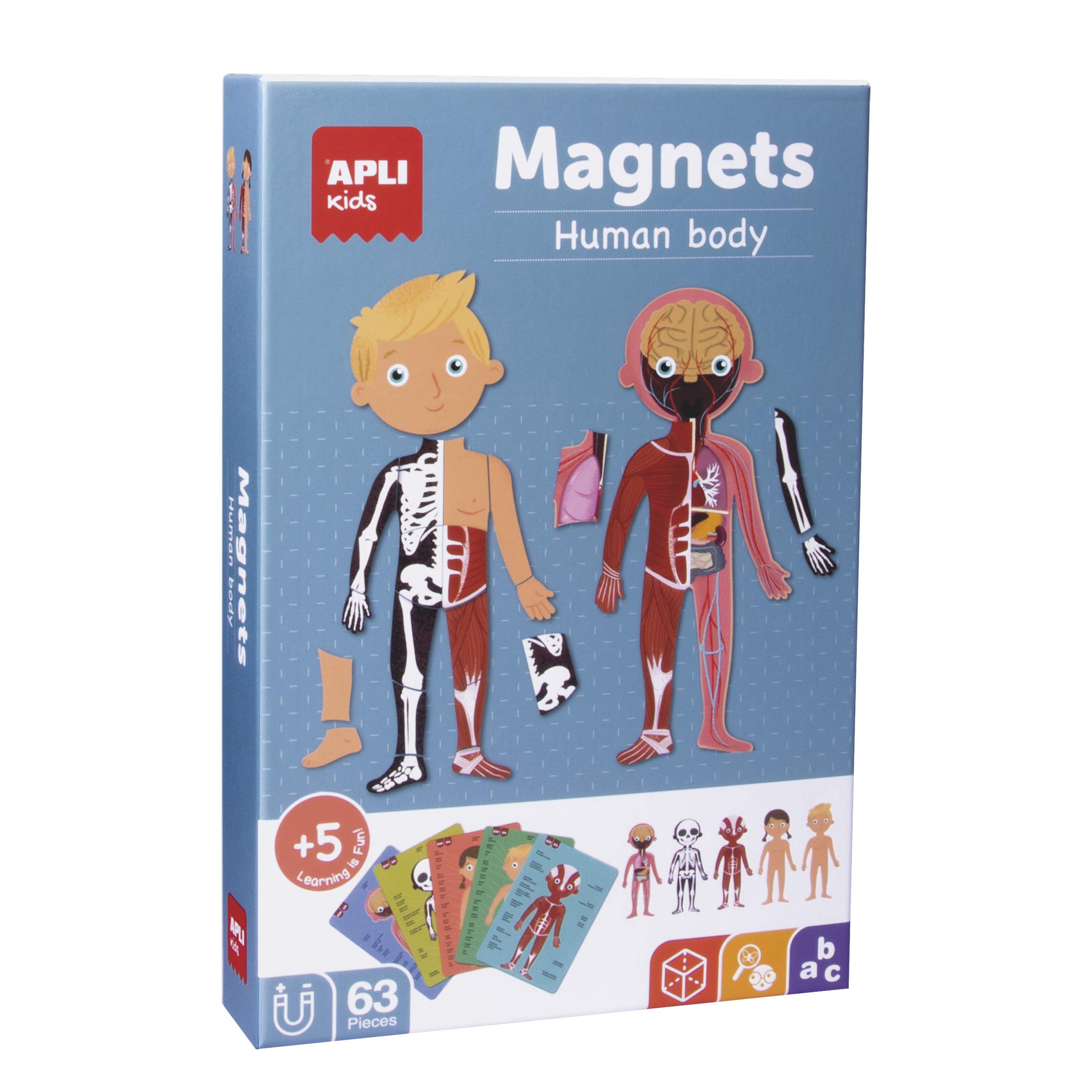 APLI Kids 63 Pieces About the Human Body Magnetic Game — image 1