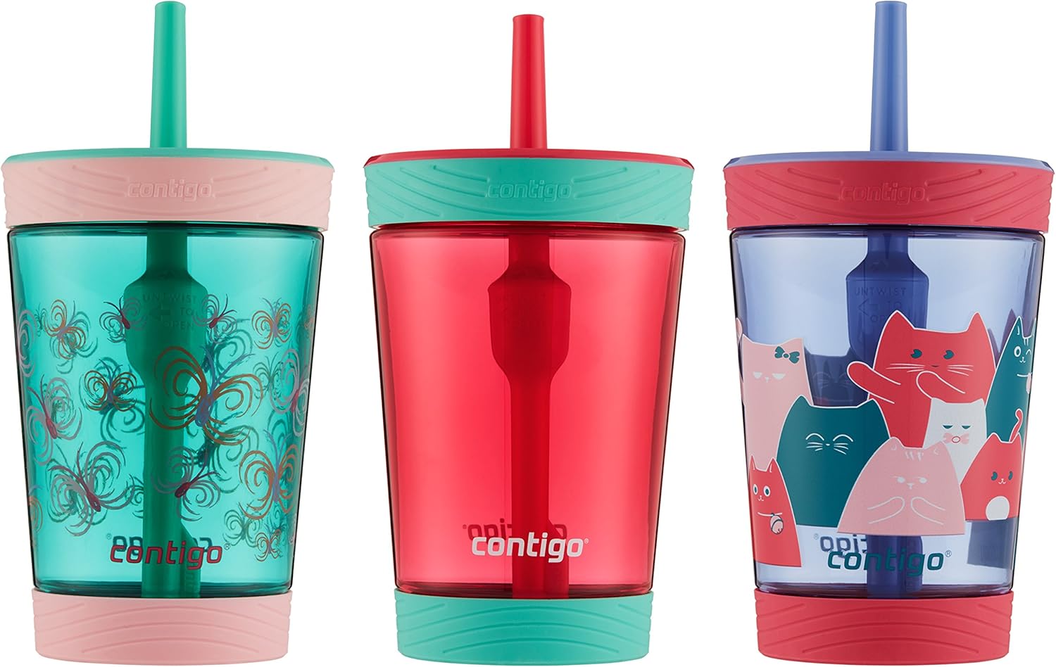spill proof tumbler with straw