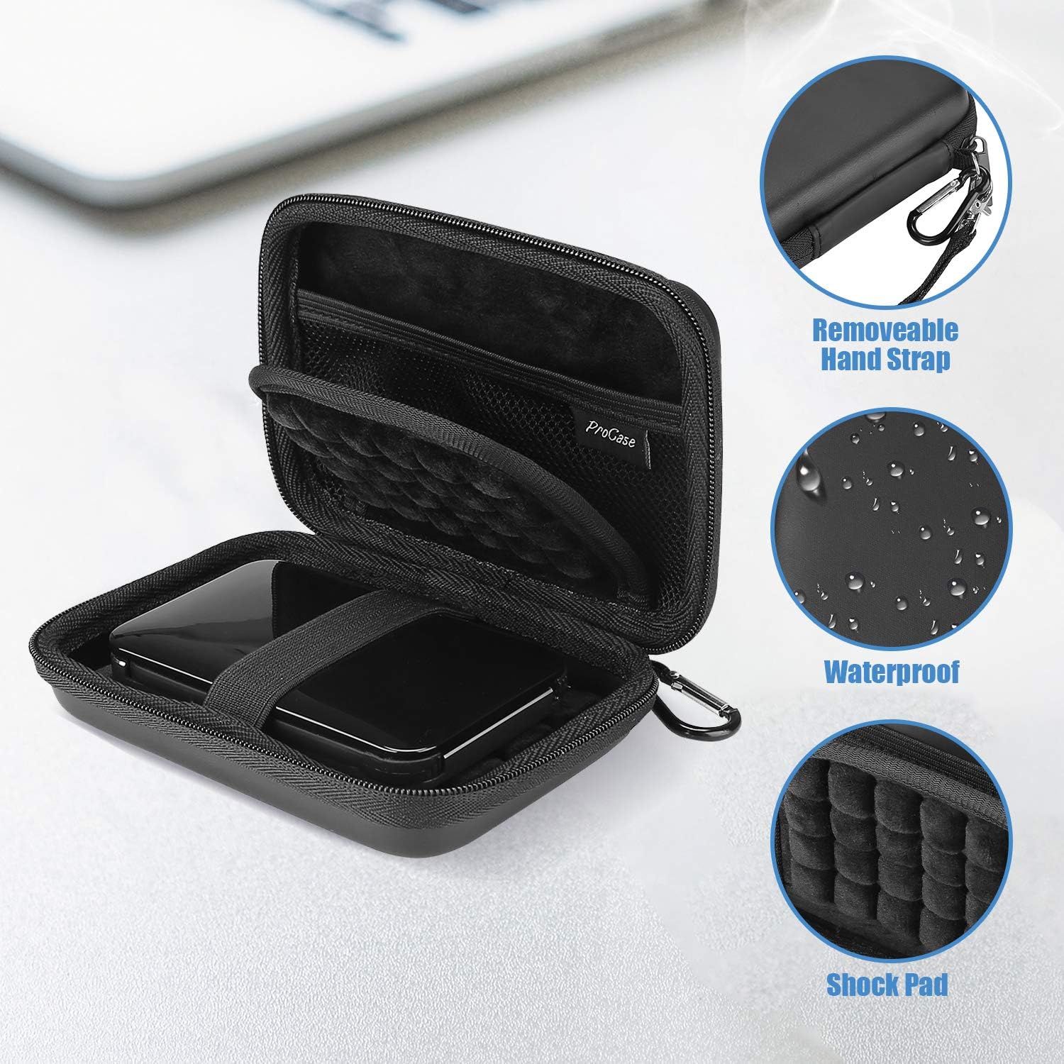 ProCase Portable External Hard Drive Case 2.5 Inch - Image 3