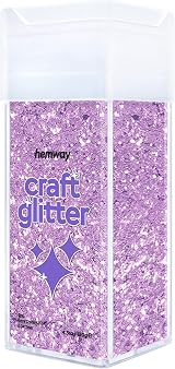 Hemway Glitter Shaker Lavender Purple 130g Extra Chunky Craft Glitter
