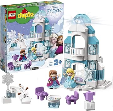 Lego Duplo Disney Princess Le Château De La Reine Des Neiges Jouet Pour Tout Petits Fille Et Garçon Dès 2 Ans 59 Pièces De Construction 10899