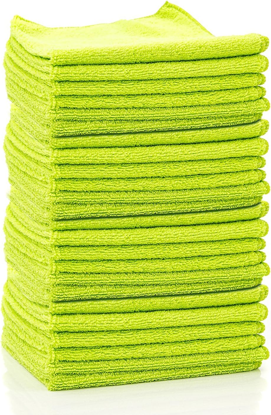 Grade Microfiber All-Purpose Superior Microfiber Towels! Soft, Plush & Durable - Ideal for TV Screens, Laptops, Windows, Mirrors, Cell Phones, Glasses and More! (Lime Green, 48 Pack)