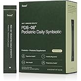 Seed PDS-08 Pediatric Daily Synbiotic - Fiber-Based Prebiotic & Probiotic for Kids - Digestive Health, Regularity, Constipation Relief - Ages 3-17 - Vegan and Shelf-Stable - 30 Sachets (30-Day Supply)