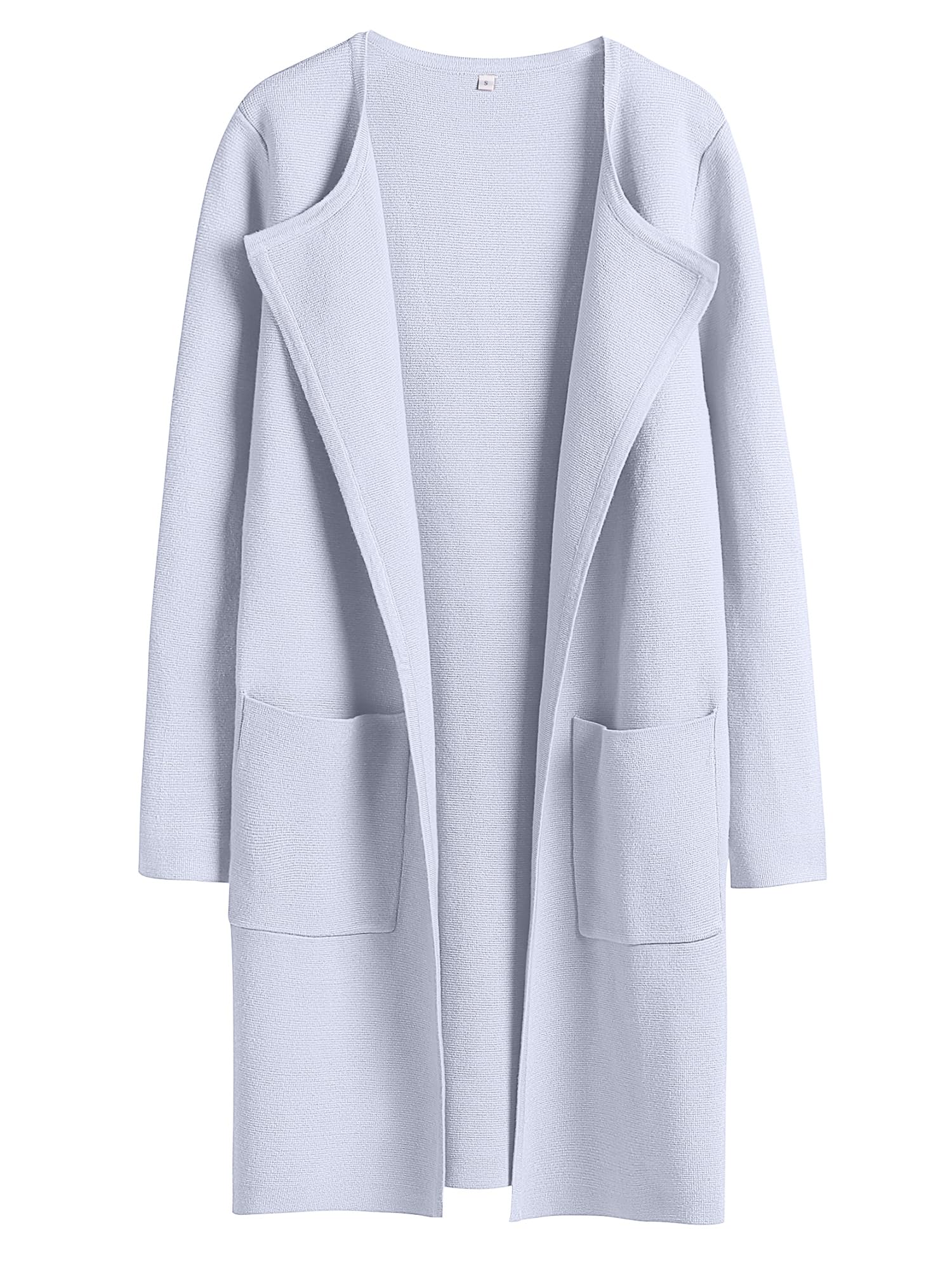 Photo 1 of **pink stains**ANRABESS Womens Cardigan Sweater Open Front Knit Long Coatigan Dressy Casual Jacket Coat 2025 Fall Outfits Classy Clothes Light Blue Medium