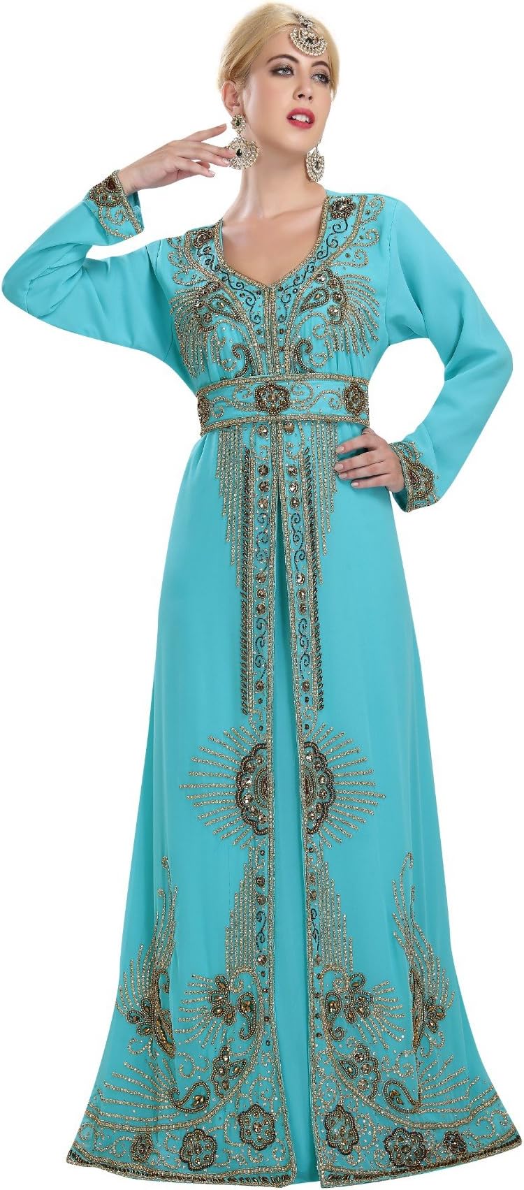 New Modern Party Wear Maghribi Kaftan Dress by Maxim Creation 5846