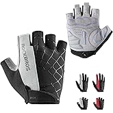 ROCKBROS Men's Cycling Gloves with SBR Pad, Anti-Slip, Breathable for Spring, Autumn Sports Riding