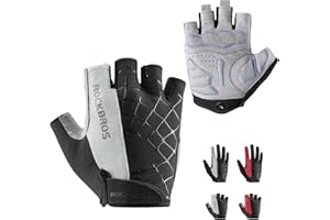 ROCKBROS Men's Cycling Gloves with SBR Pad, Anti-Slip, Breathable for Spring, Autumn Sports Riding