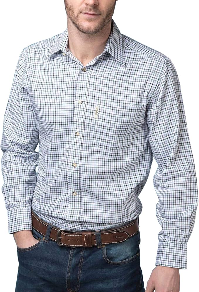 Rydale Men's Classic Country Check Shirts Outdoor Work Long Sleeved