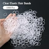 Sularpek Clear Elastic Hair Bands 1000 Pcs Tiny Soft Hair Ties 16mm view 3