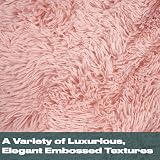 Sienna Blush Pink Rug 80x150cm Anti-Slip Plush Shaggy Bedroom Living Room view 5