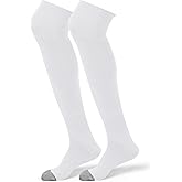 ShinyMatch High Football Socks Multiple Sizes over the Knee Baseball Socks Extra Long for Youth Women and Men