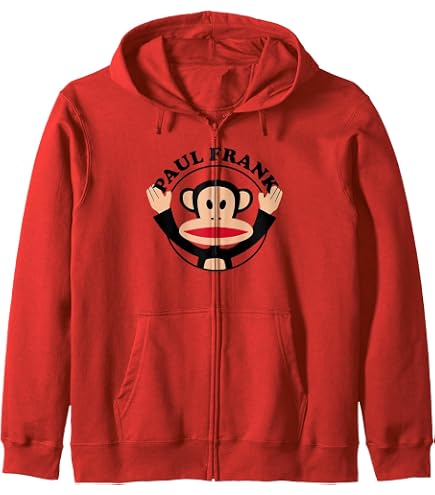 Amazon.com: Paul Frank Julius The Monkey Big Face Zip Hoodie