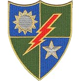 75th Ranger Regiment Collectible Novelty Embroidered Patch | 2.88 x 3.5 inch shield, cut edge, iron-on backing, can be sewn on, for a jacket, ruck, range bag or shadow box