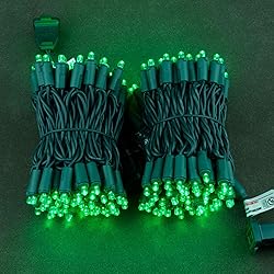 YULETIME Green Wide Angle LED Christmas Lights 200
