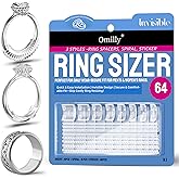 Ring Sizer Adjuster for Loose Rings, 64-Piece Set with 3 Types (Spiral Coils, Ring Guards, Sizing Strips) Fits Ring Widths 1-10mm, Invisible Resizing Solution for Women &amp; Men