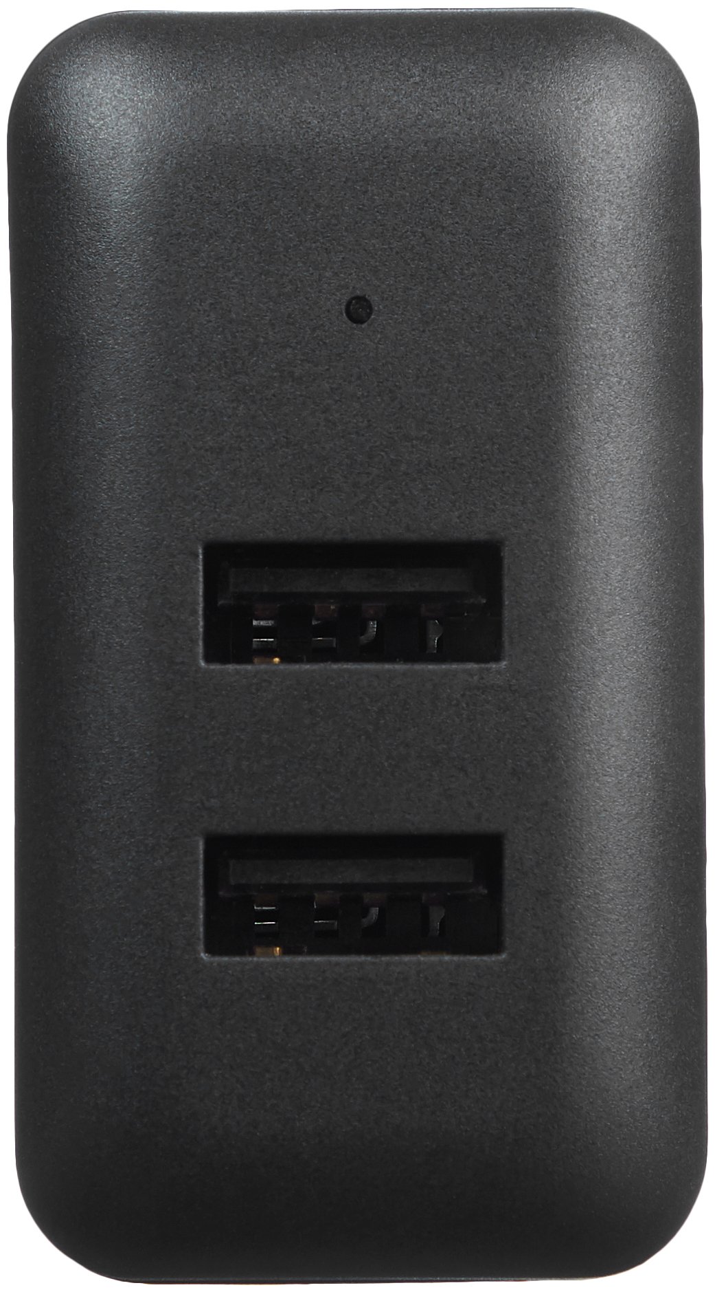 AmazonBasics Dual-Port USB Wall Charger for Phone, iPad, and Tablet, 2.4 Amp, Black