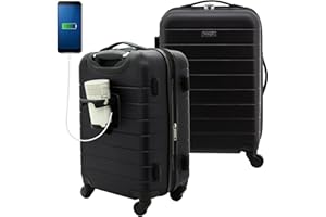 Wrangler 20" Smart Spinner Carry-On Luggage With Usb Charging Port