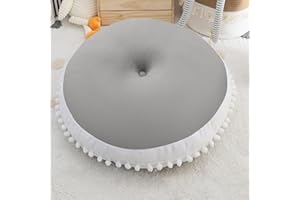 MeMoreCool Kids Floor Pillow Seating Round Floor Cushion Glow in Dark, Large Floor Pillow for Kids, Child Floor Pillow Cushion for Sitting, Big Circle Pillow Seat for Floor Playroom Reading Nook