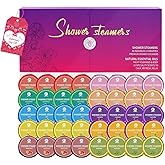 40 PCS Shower Steamers Aromatherapy for Women or Men, 10 Scent Shower Bomb Organic with Natural Essential Oil Relaxation, Self Care Valentine's Day Gifts Birthday Gifts for Her Him Adults