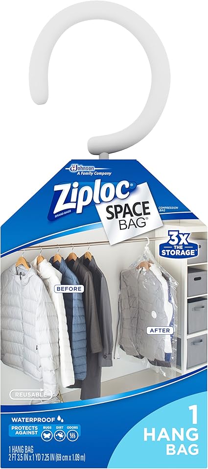 ziploc hanging suit bag