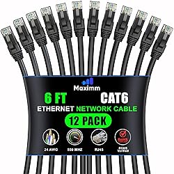 Maximm Cat 6 Ethernet Cable 6 ft