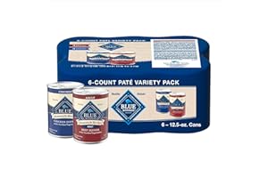 Blue Buffalo Homestyle Recipe Adult Wet Dog Food, Made with Natural Ingredients, Chicken and Beef Dinner Variety Pack, 12.5-oz Cans (6 Count, 3 of Each)