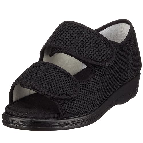 VAROMED Göteborg 58882 Unisex-Erwachsene,Sandale,Klettschuh,Klettverschluss,Wechselfußbett,Weite L