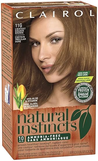 Clairol Natural Instincts Haircolor Amber Shimmer Lightest