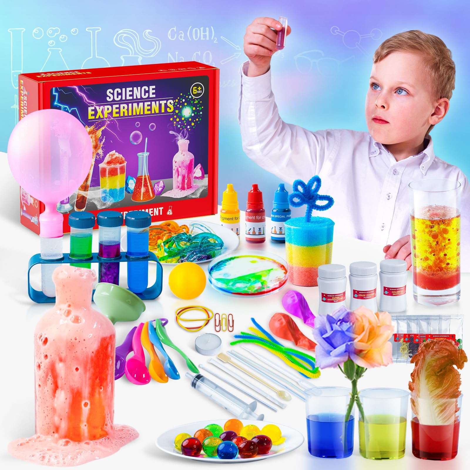 Photo 1 of Science Kits for Kids - 50 Experiments Science Kit for Kids Age 6-12 Year Old, STEM Educational Science Toys Gifts for Girls Boys, Chemistry and Physics Set Toys for Boys Girls