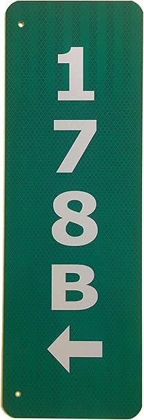 Amazon Com Granite City Graphics Green 911 Sign With Arrows Pointing To The Holes Garden Outdoor