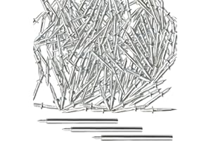 CREZTAIL 300PCS Double-Head Skirting Thread Nail, Invisible Screws & Specific Sleeve Tool, Hidden Nails for Trim, Double Sided Nails for Seamless Skirting Thread with Solid Wood Baseboard