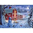 Buffalo Games Snowy Retreat Puzzle - 1000 Piece Winter Scene Jigsaw For Adults
