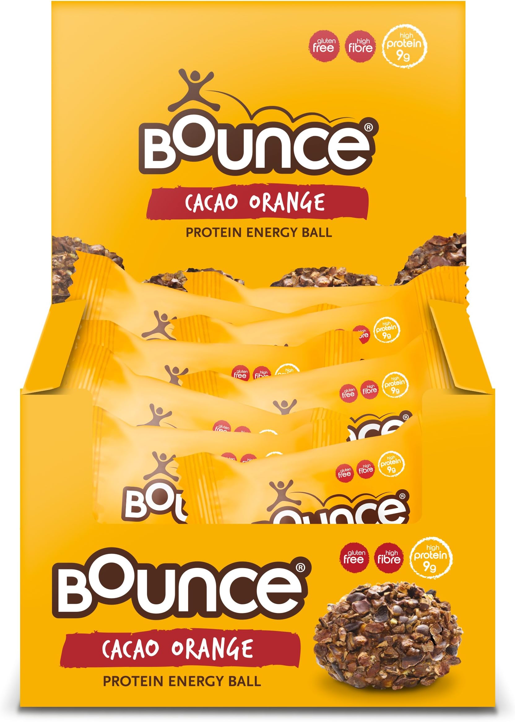 Bounce Foods Cacao Orange Protein Burst Energy Balls 42 g (Pack of 20