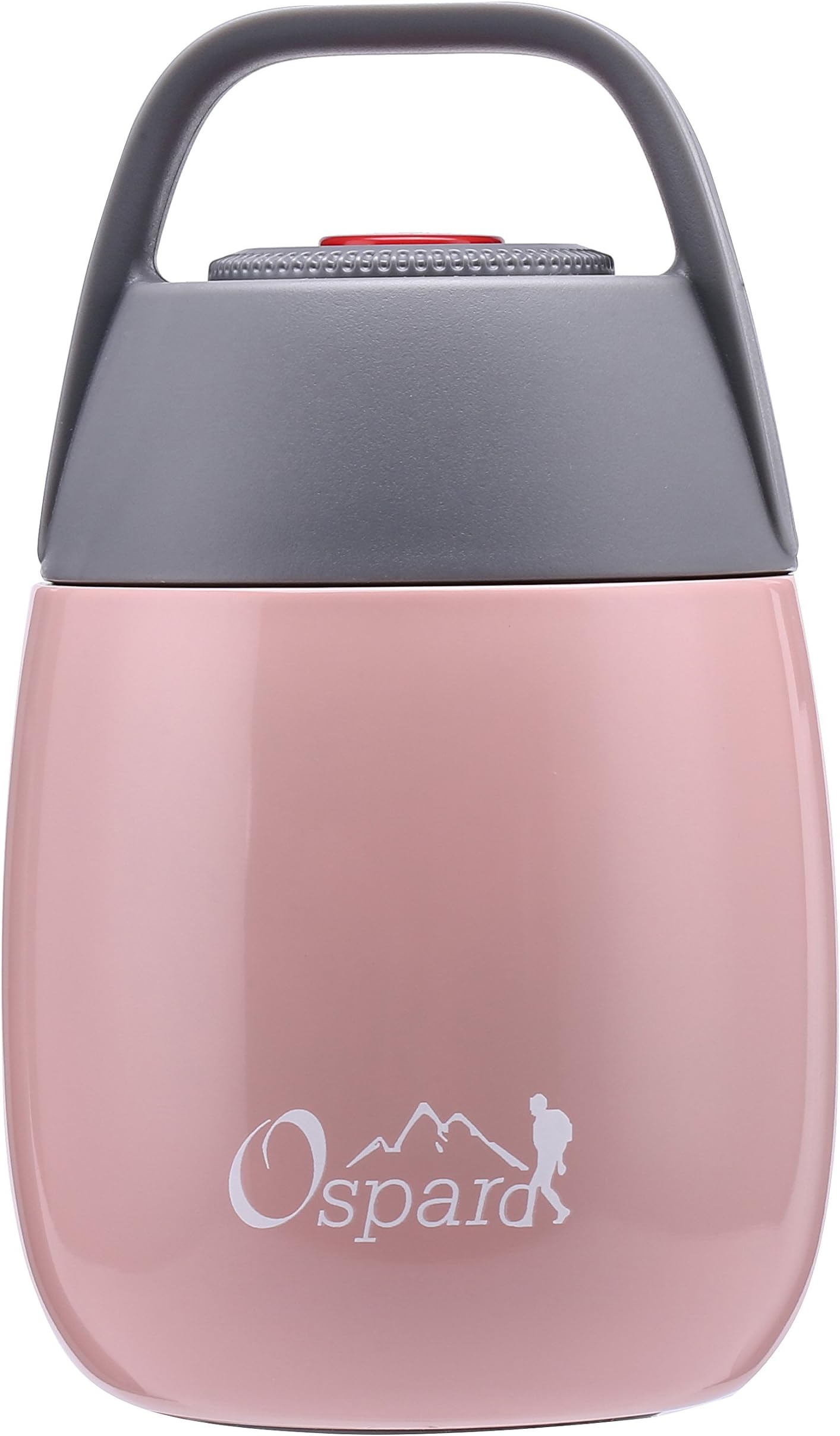 Ospard Lunch Thermos Food Jar for Hot Food Soup for Kids, Lightweight 15 oz Thermos for Camping, Stainless Steel Leakproof Vacuum Insulated Soup Containers for Adult, Wide Mouth Lunch Containers Pink