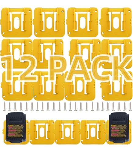 Set Di 5 Supporti Per Batteria Dewalt 20 V/60 V, Compatibile - Foto 3