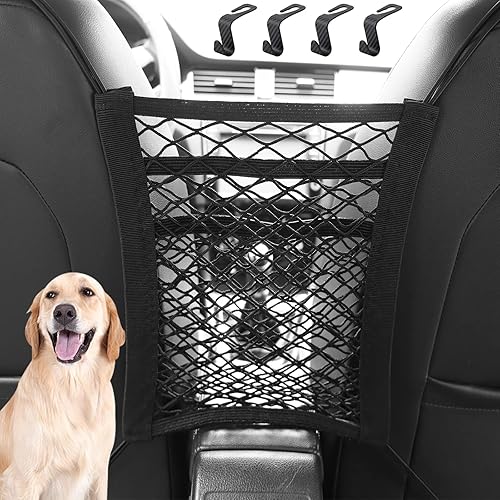 Tilfna Dog Car Barrier,3-Layer Car Mesh Organizer,net for car